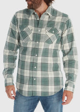Load image into Gallery viewer, Shotgun Western Long Sleeve Flannel Shirt (Green)
