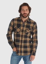 Load image into Gallery viewer, Deer Camp Long Sleeve Flannel Shirt (Espresso)