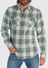 Load image into Gallery viewer, Shotgun Western Long Sleeve Flannel Shirt (Green)