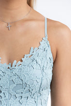 Load image into Gallery viewer, Night of Perfection Cotton Lace Maxi Dress (Mint)