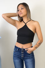 Load image into Gallery viewer, Basics Don't have to be so basic with our Asymmetrical Giving Notice Crop Top! You won't want to miss on this closet staple that's sure to elevate any outfit!