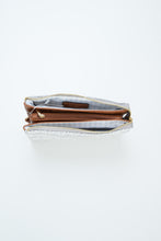 Load image into Gallery viewer, Strut Your Stuff Diamond Embroidered Crossbody Clutch (Light Grey)