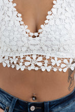 Load image into Gallery viewer, Elevate any outfit with our Keeping it Simple Lace Bralette! Its Floral design and double strap detail is the perfect combination to elevate any outfit!