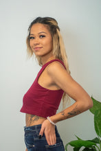 Load image into Gallery viewer, This Halter Neck Stretch Knit Racerback Crop Top is a must have item because you'll wear it with everything!