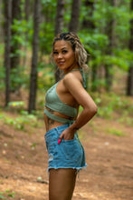 Load image into Gallery viewer, Add a little spice in your closet with our Single's Season Wrap Around Satin Crop! Perfect for a flirty date or night on the town add a mini skirt and some wedges for the complete look!