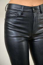 Load image into Gallery viewer, Staying Trendy Faux Leather Flare Pants (Black)
