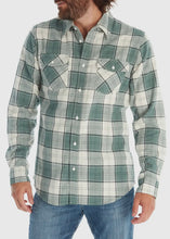 Load image into Gallery viewer, Shotgun Western Long Sleeve Flannel Shirt (Green)
