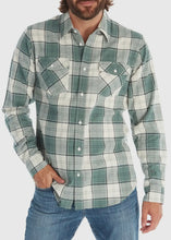 Load image into Gallery viewer, Shotgun Western Long Sleeve Flannel Shirt (Green)
