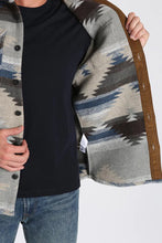 Load image into Gallery viewer, Jachs Aztec Shirt Jacket (Blue)
