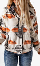 Load image into Gallery viewer, Desert Dreamer Snap Button Fleece Jacket (Orange)
