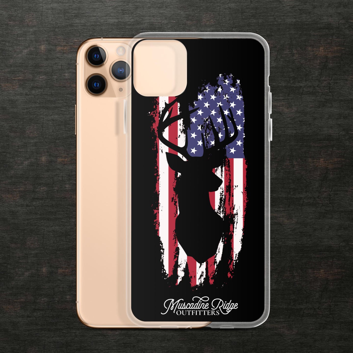 Patriotic Buck Case for iPhone® (Black)