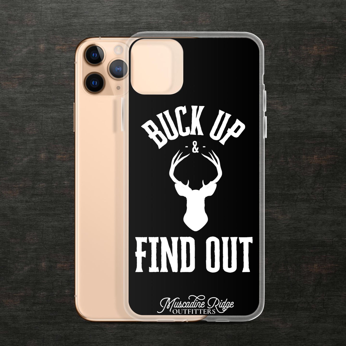 Buck Up and Find Out Clear Case for iPhone® (Black)