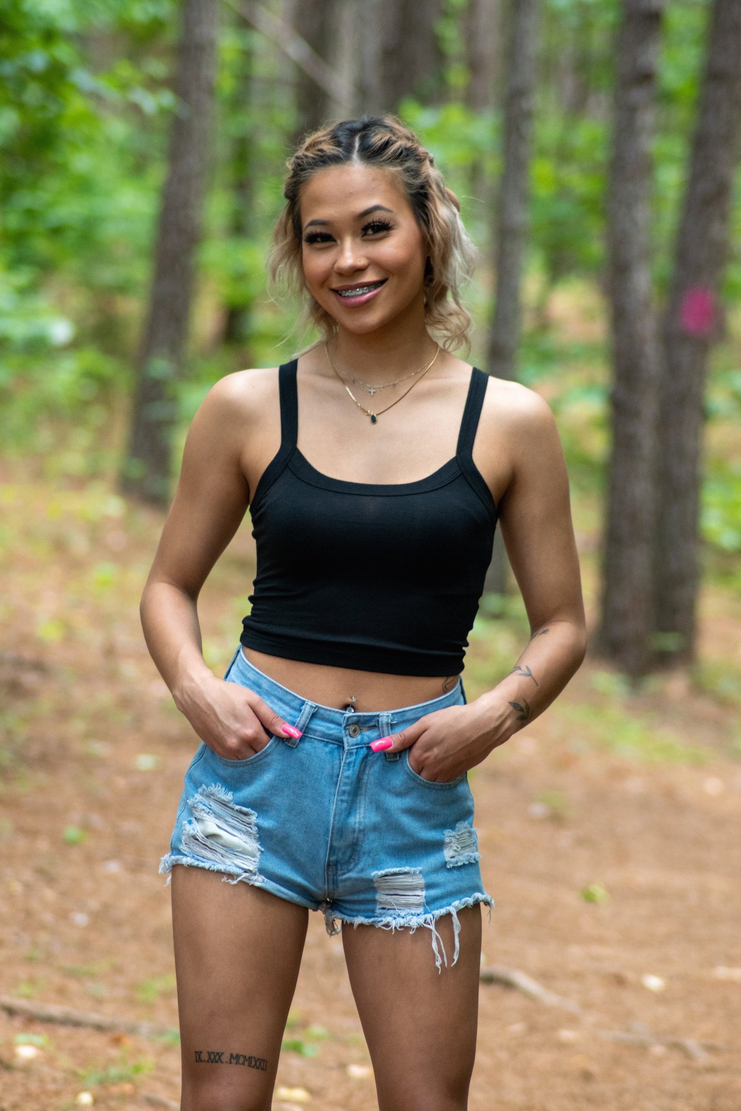 This Super-Soft basic crop top is the perfect piece to compliment any staple piece in your closet! Stay comfy and cute in our Meaningful Moments Cropped Tank Top!