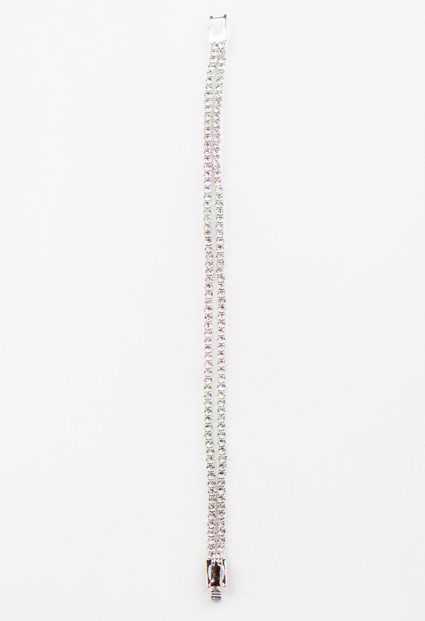 Double Trouble Tennis Bracelet (Silver)