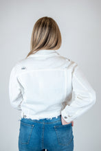 Load image into Gallery viewer, You will fall head over heels for our &#39;Daring Desires&#39; distressed denim jacket! Complete any look with our oversized jacket that is sure to keep you warm and stylish! You won&#39;t want to miss out on this closet staple piece! 
