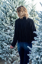 Load image into Gallery viewer, Looking for Boho or Western style this Jacket has you Covered! Dress it up with a mini dress and some heels or pair it with a bright red top and some black denim; either way you are sure to have heads turning in our &#39;Fringe Fanatic&#39; Jacket!
