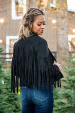 Load image into Gallery viewer, Looking for Boho or Western style this Jacket has you Covered! Dress it up with a mini dress and some heels or pair it with a bright red top and some black denim; either way you are sure to have heads turning in our &#39;Fringe Fanatic&#39; Jacket!
