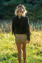 Load image into Gallery viewer, Looking for Boho or Western this Jacket has your Covered! Dress it up with a mini dress and some heels or pair it with a bright red top and some black denim; either way you are sure to have heads turning in our &#39;Fringe Fanatic&#39; Jacket!
