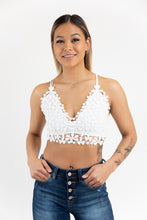 Load image into Gallery viewer, Elevate any outfit with our Keeping it Simple Lace Bralette! Its Floral design and double strap detail is the perfect combination to elevate any outfit!
