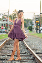 Load image into Gallery viewer, This is the perfect dress to go out on the prowl in. Pair this dress with some black thigh high boots and gold accessories for a night out, or stay casual and flirty with some white sneakers and a denim jacket. Either way this is the perfect dress to transition into every season!
