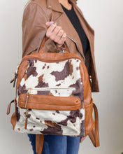 Load image into Gallery viewer, Weekend Rush CowPrint Backpack

